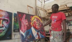 Trump vu par le peintre kenyan Evans Yegon
