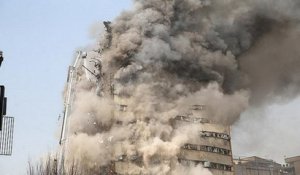 25 pompiers disparus dans les décombres d'un immeuble de Téhéran