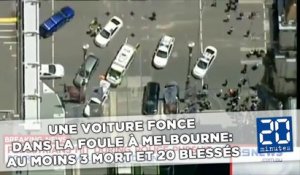 Une voiture fonce dans la foule à Melbourne: Au moins 3 mort et 20 blessés