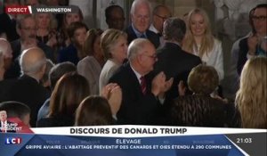 Donald Trump demande une standing ovation pour les Cliton