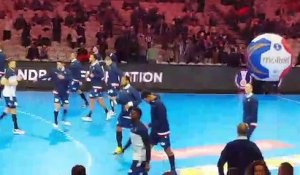 Mondial 2017 | France-Islande, échauffement des deux équipes
