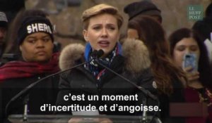 Le discours très applaudi de Scarlett Johansson contre "les conséquences dévastatrices" de la politique de Trump