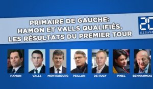 Primaire de gauche: Hamon et Valls qualifiés, les résultats du premier tour