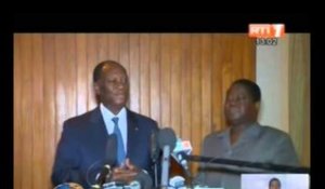 RTI - Echange entre le président Alassane Ouattara et Henri Konan Bedié