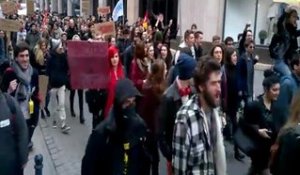 Nancy : étudiants et lycéens dans la rue contre la loi Travail...