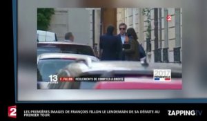 Résultats premier tour : François Fillon apparaît le visage fermé après sa défaite