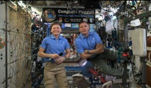 Des astronautes de la Station spatiale parlent avec Donald Trump