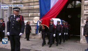 Vive émotion lors de l'hommage national rendu à Xavier Jugelé, policier tué sur les Champs-Élysées