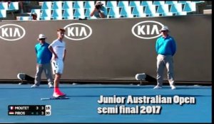 Open d'Australie - Juniors 2017 - Pas de finale pour Corentin Moutet battu en demies par Zsombor Piros
