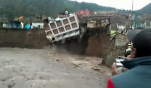 Watch: Hotel crashes into river as heavy rains hit Peru