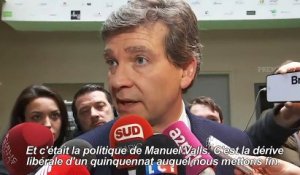 Montebourg soutient Hamon contre "la dérive libérale" de Valls