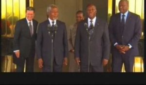 L'ancien sécretaire général de l'ONU Kofi Annan a été reçu par le Président de la république