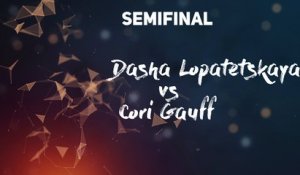 Teaser Semifinal Dasha Lopatetskaya (UKR) and Cori Gauff (USA)
