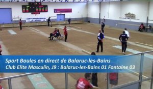 Premier tour, tir rapide double, Club Elite Masculin, J9, Balaruc-les-Bains contre Fontaine, saison 2016-2017