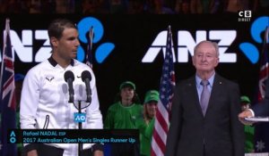 Rafael Nadal : "Je vais continuer d'essayer et je vais me battre pour rester à ce niveau" - Finale de l'Open d'Australie