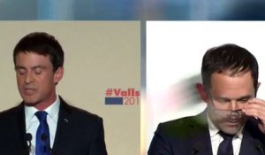 Benoît Hamon coupe la parole à Manuel Valls