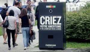 Un distributeur qui transforme votre cri en bière