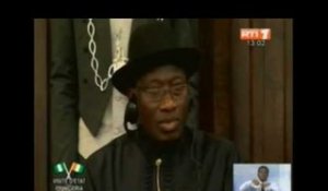 Assemblée nationale: l'intervention du President Goodluck Jonathan devant les députés ivoiriens