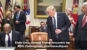 Donald Trump rencontre les PDG d'entreprises pharmaceutiques