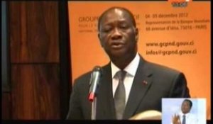 Financement du PND 2012-2015 : Extrait de l'allocution du President Ouattara