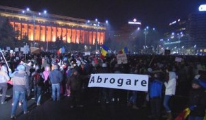 Troisième nuit d'opposition au décret sur la corruption en Roumanie