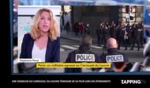 Militaire agressé au Louvre : une vendeuse raconte l’attaque au Carrousel (vidéo)