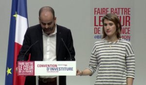 Discours d'Elisa Lewis et Romain Slitine à l'investiture de Benoît Hamon