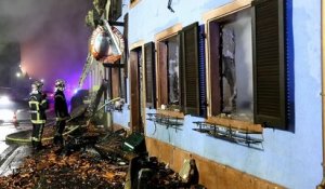 Deux maisons ravagées par les flammes à Steige