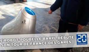 Le robot-poubelle débute son tour de France des gares