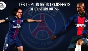 Les 15 plus gros transferts de l'histoire du PSG
