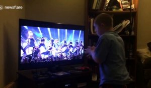 Boy with Down's syndrome dances to 'Born This Way' during Super Bowl