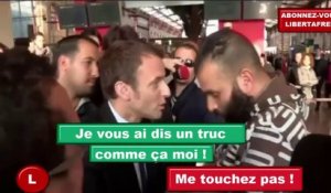 Un marseillais s'en prend agressivement à Emmanuel Macron