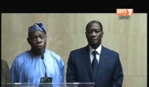 L'ex-président nigérian Olusegun Obasanjo s'est entretenu avec le président Alassane Ouattara