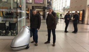 Le robot poubelle Baryl testé en gare d'Angers