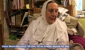 Sœur Marie-Bernard, 94 ans, vit en ermite depuis 41 ans