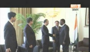 Le Président de  la république a reçu SEM Wei Wen-Hua, ambassadeur de la Chine en Côte d'Ivoire