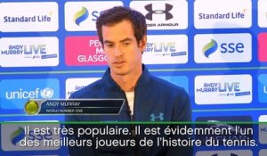 Exhibition - Murray : "Federer est extrêmement populaire"