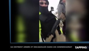 Un homme pénètre armé et encagoulé dans un commissariat pour voir la réaction des policiers (vidéo)