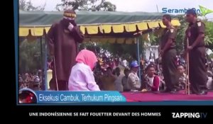Indonésie : Une femme se fait fouetter devant une foule d’hommes (Vidéo)