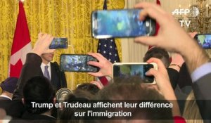 Trump et Trudeau affichent leur différence sur l'immigration