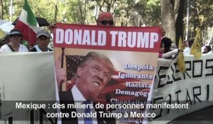 Mexique: des milliers de personnes manifestent contre Trump