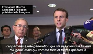 Emmanuel Macron entame une visite de deux jours à Alger