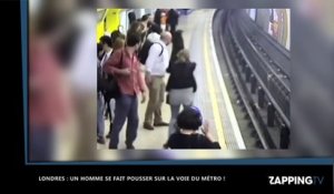 Londres : un homme poussé sur les voies du métro, la vidéo choc