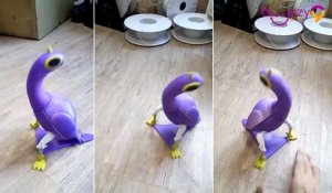 Trash Dove : la colombe violette en robot mécanique !