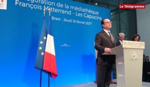 Brest. François Hollande plaisante sur le téléphérique