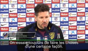 23e j. - Simeone : ''Les 5 derniers matches sont ce qu’ils sont''