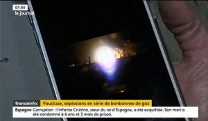 Plus de 2.000 bouteilles de gaz ont explosé cette nuit dans le Vaucluse - La population évacuée