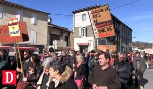 Manifestation des opposants à la mine de Salau à Saint-Girons