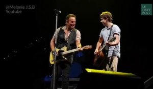 Ce garçon sèche l'école pour voir Bruce Springsteen et finit sur scène en duo avec lui