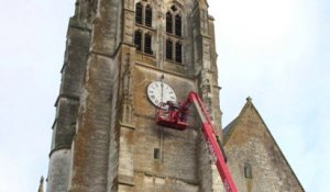 Maignelay-Montigny : un nouveau cadran sur le clocher de l'église